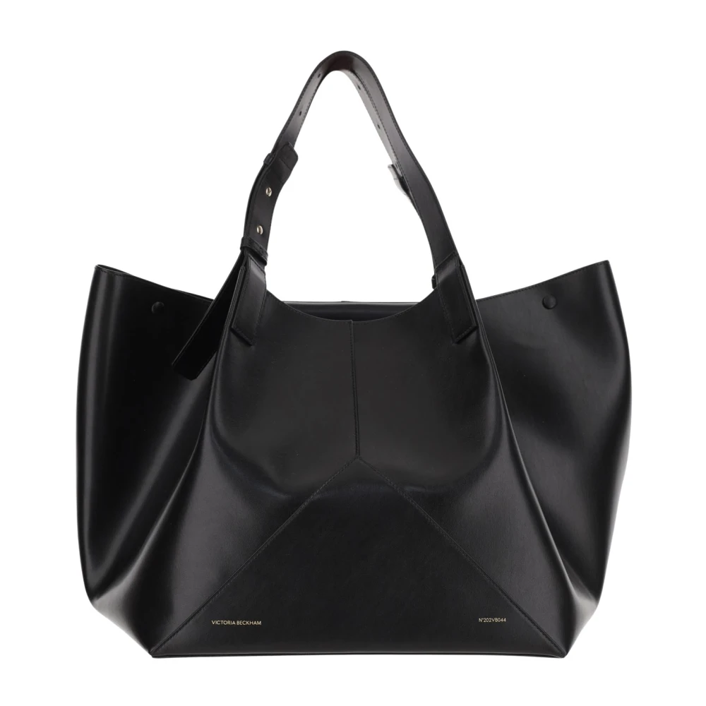 Glänzende Schwarze Tasche mit Logo