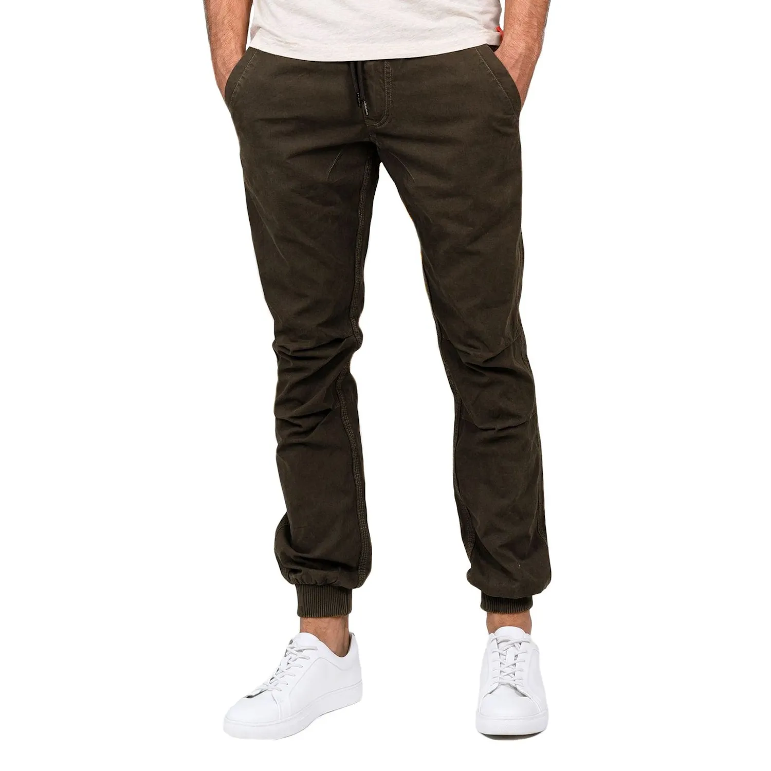 Goodness Industries Herren Chino Hose LUCA E schwarzbraun stretch Pant-         