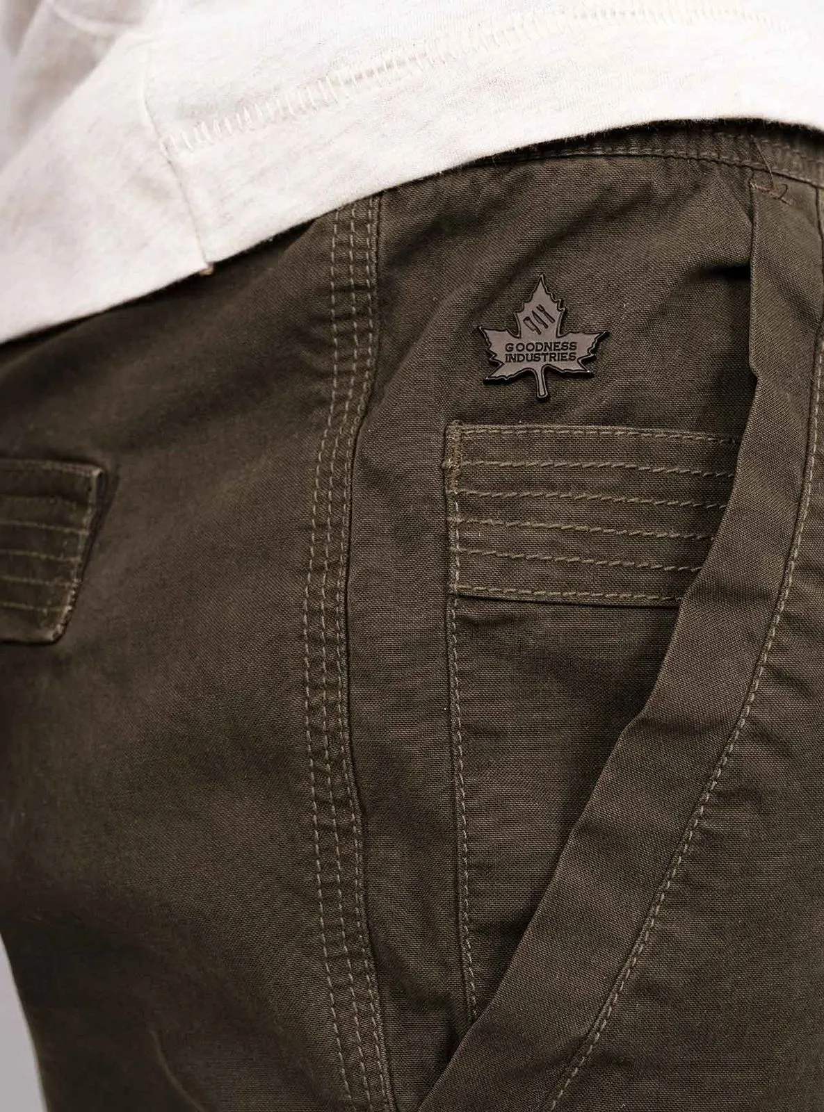 Goodness Industries Herren Chino Hose LUCA E schwarzbraun stretch Pant-         