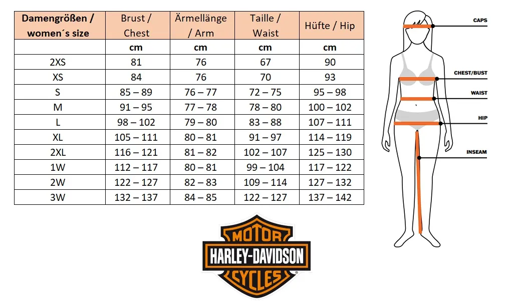 Harley-Davidson Damen Lederjacke Miss Enthusiast CE