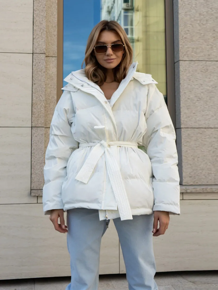 Heidi Mode | Trendiger Winter Kapuzen Baumwolljacke