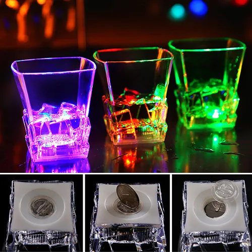 Kreative LED Sensor Licht Whiskyglas