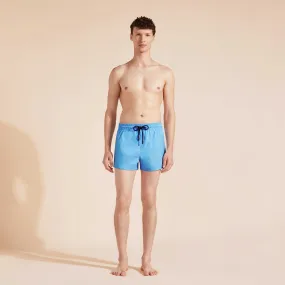 Kurze und figurbetonte Einfarbige Stretch-Bademode für Herren