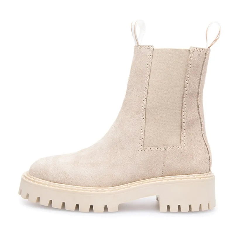 LÄST Damen Daze Wildleder Stiefeletten Taupe