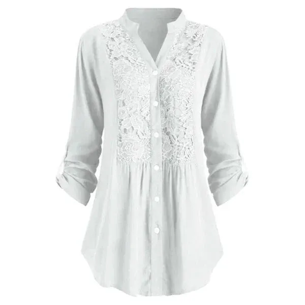 Lässige Bluse mit langen Ärmeln