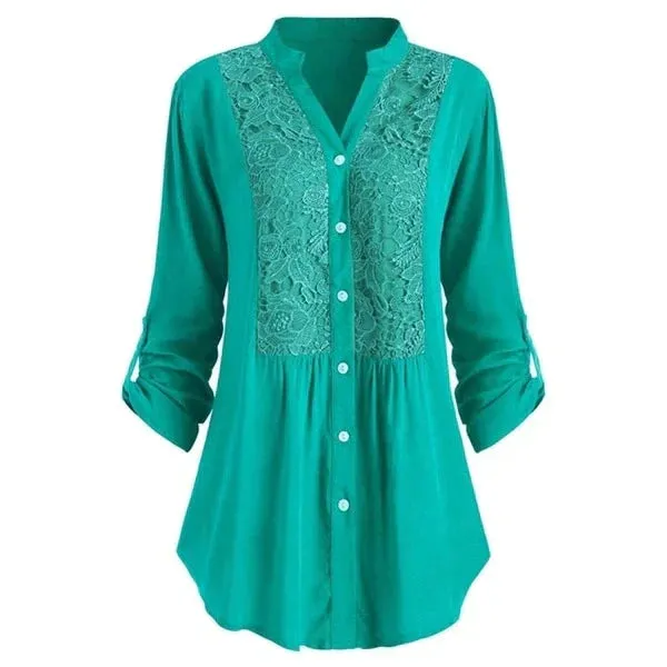Lässige Bluse mit langen Ärmeln