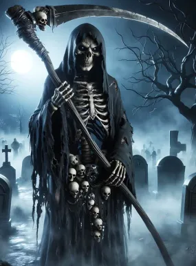 Sensenmann Wandbild Halloween Deko hier » Kostümpalast 